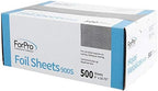 ForPro Professional Collection Embossed Foil Sheets 900S, Aluminum Foil, Pop-Up Dispenser, for Hair Color Application and Highlighting, Food Safe, 9” W x 10.75” L, 500-Count (Pack of 6) - Image 3