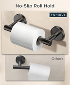 FORIOUS Commercial Toilet Paper Holder Wall Mount Bathroom Tissue Holder - Image 6
