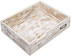 MyGift Whitewashed Wood Letter Tray, Desktop Paper File Organizer Box - Image 3