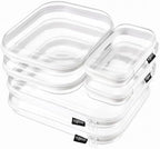 YQBRAO Clear Hard Shell Zipper Cases, Diaper Bag Organizer Pouches, White by Unknown