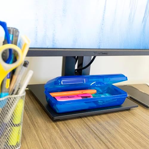 BAZIC PRODUCTS LUCENT Translucent Pencil Box, Stackable, 24-Case - Image 7