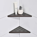 Corner Shower Shelf, 2-Pack Shower Shelves SUS304 Stainless Steel Bathroom Shelves for Tile Walls, Recessed Corner Shelf Organizer Rack, No Drilling (Bronze, 10"-2 Pack) by XiarnotogiHome