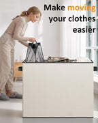 Optish 180L Laundry Hamper 3 Section, Large Hamper with Mesh Bags & Lid - Image 6