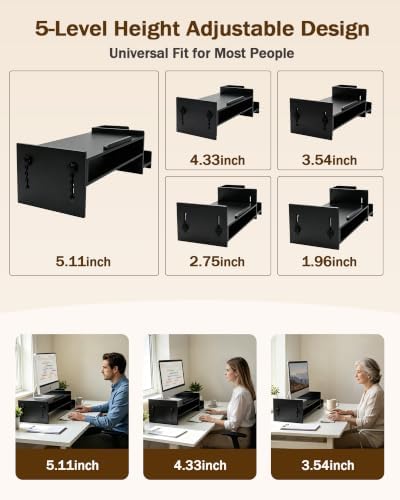 MyPlace Bamboo Monitor Stand Riser with Adjustable Height and Angle - Image 2