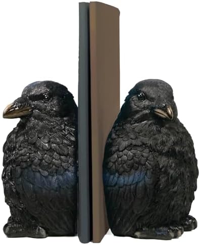 Streamline Imagined Raven Bookends Decor for Home - Image 3