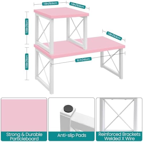 ELITEROO Desktop Shelf, 2 Tier Independent Stackable Desk Stand - Image 3