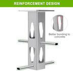Dolibest Heavy Duty In-Ground Umbrella Base, Universal Steel Rustproof Steel Ground Umbrella Stand, Space-Saver Steel Anchor for Outdoor Offset Cantilever and Middle Pole Patio Umbrellas - Image 3