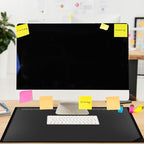 Colingmill 24 x 19 Inch Black Desk Pad with Clear Ruler Overlay - Image 4