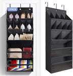 2 Pack Over the Door Shoe Organizers, Hanging Shoe Organizers Large Pockets by Fentec