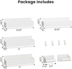 Mystozer Magnetic Spice Rack for Refrigerator White, 5 Pack - Image 2