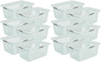 Sterilite Rectangular Laundry Basket, Plastic Clothes Hamper, 12-Pack by Sterilite
