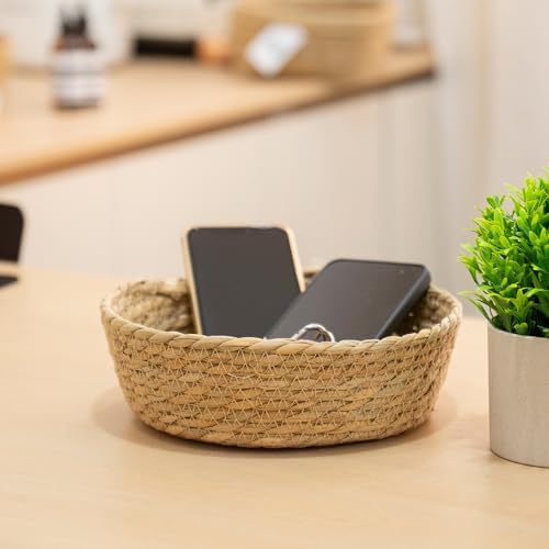 KINGWILLOW Woven Basket Set, Round Storage Organizer, Set of 4 - Image 5