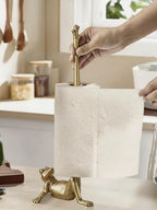 Gold Cast Iron Paper Towel Holder Countertop, Frog Leg Toilet Paper Holder Stand, Stable & Durable, Cute Funny Animal Rustic Decor Paper Roll Holder for Bathroom & Kitchen - Image 5