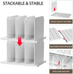 Stackable Purse Organizer for Closet Acrylic Shelf Divider, 6 Pack - Image 3
