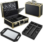 Barber Accessory Case Profesional Barbers Briefcase Tool Case (Gold) by Yueieoun
