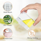PeacePeo 4 OZ Plastic Jars with Lids, 72 Pcs Clear Storage Containers - Image 3