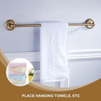 Antique Bronze Towel Rack for Bathroom Adjustable 15.5 to 27.5 Inch Towel Bar Wall Mounted - Image 3