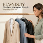 SMARTOR Plastic Hangers 50 Pack, Thin Hangers with 360° Swivel Hook - Image 4