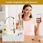 GFWARE White Hot Hair Styling Tool Organizer with Drawer & 3 Cooling Cups - Image 3