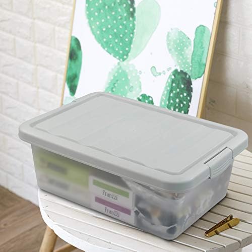 14 Quart Plastic Storage Box, Clear Storage Bin with Lid, 2 Packs - Image 7