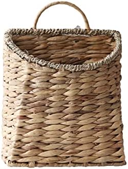 GYASVWU Woven Hanging Basket Water Hyacinth Hanging Wall Basket Wicker Handmade Baskets for Garden Farmhouse Home (Seagrass mouth) by GYASVWU