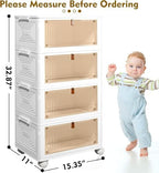 CTSNSLH 4 Tier Plastic Storage Bins with Lid 23QT - Stackable Storage Bins - Image 2