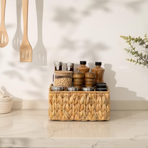 StorageWorks Wicker Silverware Organizer, Utensil Caddy for Parties - Image 6