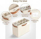 Varhomax Shoe Organizer Box for Closet, Small Foldable Shoe Storage Bin - Image 5