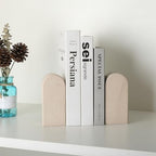Koville African Natural Marble Bookends for Shelves, 7lbs Heavy-Duty Marble Book Holders, Decorative Book Ends, Bookshelf Apartment Decor for Normal Books/CD/Video Games - Image 3