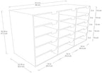 Pacon PAC637443 Mailbox Organizer, 15 Slots, Corrugated Cardboard, White - Image 3