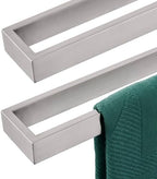 KOKOSIRI Towel Bars Brushed Nickel Bath Towel Hanger Holder 24-Inch Kitchen Rack Stainless Steel for Bathroom Hardware Wall Mount, 2 Pack B4008BR-L24-P2 by KOKOSIRI