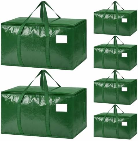 6 Pack Heavy Duty Waterproof Moving Bags, Foldable Totes by Unknown