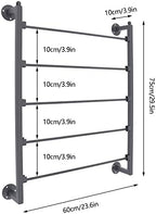 Wall Mount Display Rack Towels Holder Scarf Display Stand Bathroom Hanging Shelf - Image 2