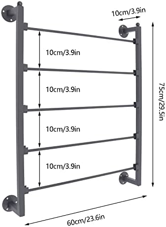 Wall Mount Display Rack Towels Holder Scarf Display Stand Bathroom Hanging Shelf - Image 2