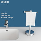 YUMORE Hand Towel Holder Stand Countertop, Pro Chrome - Image 2