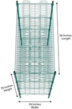 PRO&Family Green Epoxy 4-Tier Commercial Drying Rack with Casters – Heavy Duty Wire Shelving for Dish Drying, Kitchen Storage & Food Service Use (24" x 36" Stationary, 1 1/4" Slots) - Image 3