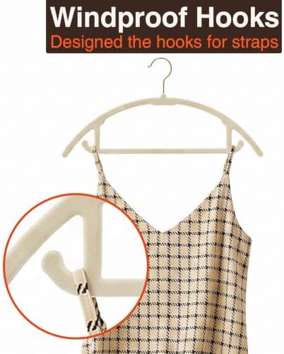 Korpai 50 Pack Velvet Hangers Non Slip,Sweater Hangers No Shoulder Bump - Image 3