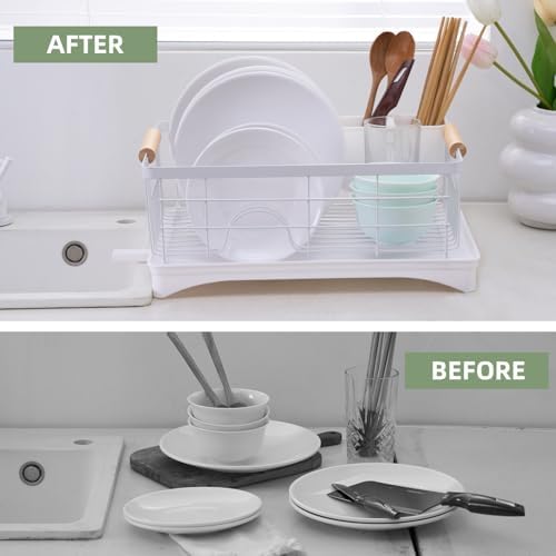 Dish Drainer Rack, Plate, Cutlery, Pots, and Pans - Image 3