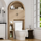 Spurgehom Over Toilet Storage Cabinet, Bathroom Arch Organizer,Wood by Spurgehom