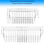 Orgneas Freezer Baskets for Chest Freezer Real Capacity Expandable - Image 5