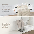 NADAMOO Standing Towel Rack for Bathroom, Adjustable Hand Towel Holder - Image 6
