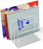 Kantek Clear Acrylic Desk File, 3 Sections, Letter To Legal Size Files, 8" X 6.5" X 7.5", Clear by Kantek