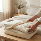 3 Pcs Cotton Canvas Sweater Storage Bag, 20"x14"x5" Closet Organizer Bag - Image 3