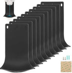 10PCS Dispenser Drip Tray Wall Mount Soap Dispenser Bracket,Laundry Detergent Drip Catcher Prevent Dripping and Spraying, Easy to Clean(Black) by ZIOZERTT
