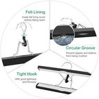TOPIA HANGER 24 Pack Wooden Pants Hangers, Hair Extension Hangers Non Slip Skirt Hanger Wood Clamp with Velvet Padded 360° Swivel Hook for Jeans, Skirts, Trousers, Wigs Black CT68B - Image 6