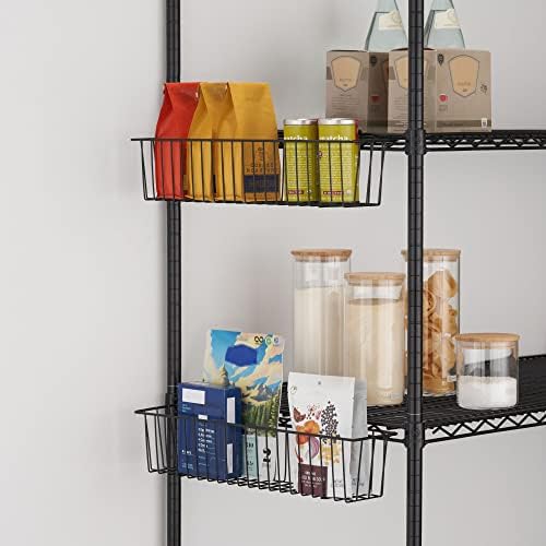 TRINITY 21-Inch Metal Hanging Basket, Black, NSF, 2-Pack - Image 7