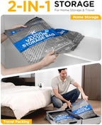 Vacuum Storage Bags, Vacuum Seal Bags for Clothing, Travel Vacuum Bags with Electric Pump, Space Saver Bags for Travel, Reusable Compression Bags, 15-Combo Set - Image 6