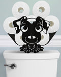 Labrador Toilet Paper Holder Stand, Decorative Toilet Paper Storage by Wigag