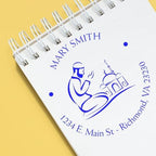 Islamic Gift for Imams: Personalized Mail Stamp, Custom Pre-Inked Name & Address Stamp, Portable Meditative Prayers Stamp, Ideal Islamic Gift, 1-5/8 Size, Personalized Religious Stamp - Image 6