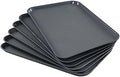 6 Packs Gray Large Plastic Trays, 25.23" x 17.59" Multi-Purpose Boot Trays by Ponpong
